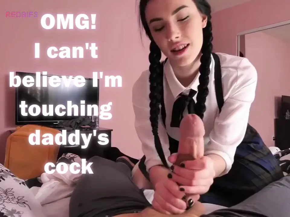 Eager Schoolgirl Slut Strokes Daddy's Thick Cock 🍆💦 Can't Wait to Be His Cumdump 😈