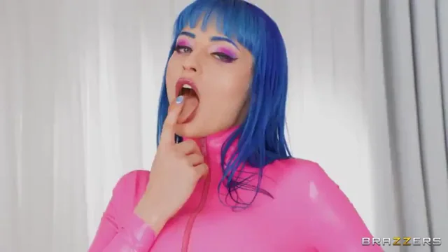 Jewelz Blu's Pink Latex Tease & Fuck 😈💕