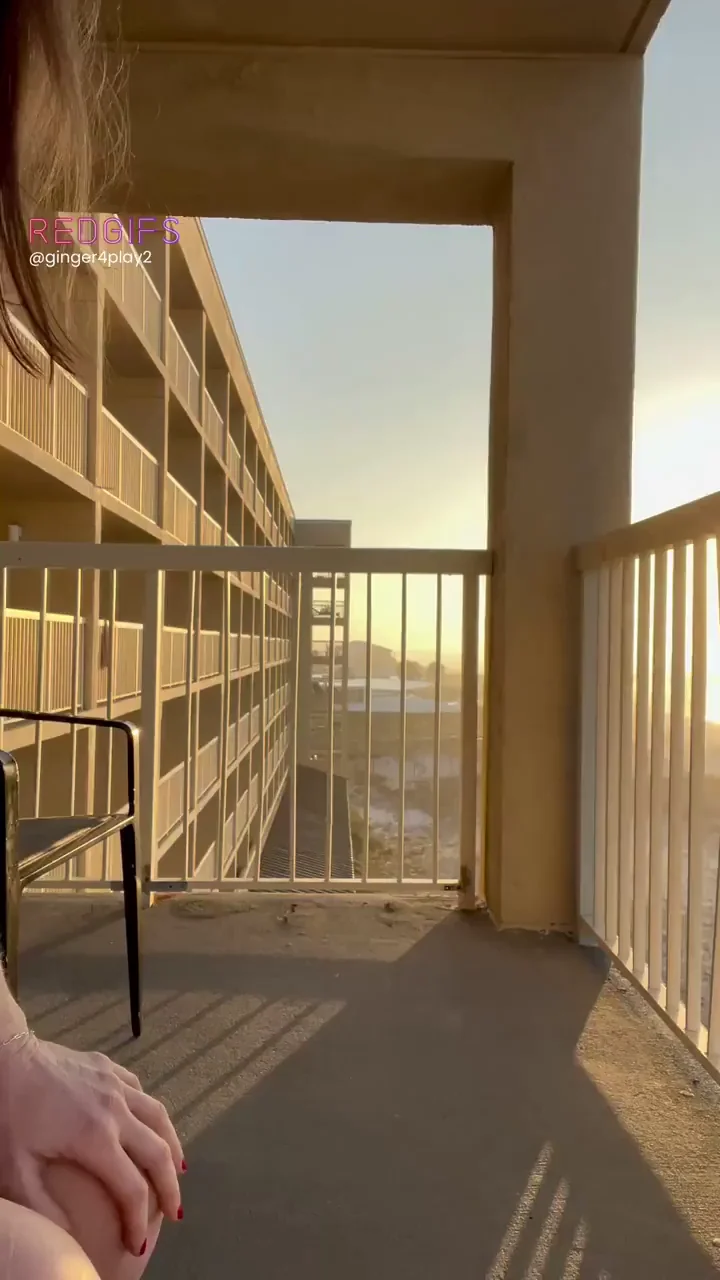 Hubby is asleep and I'm all alone on the balcony at the hotel, will you be a good neighbor and keep me company?