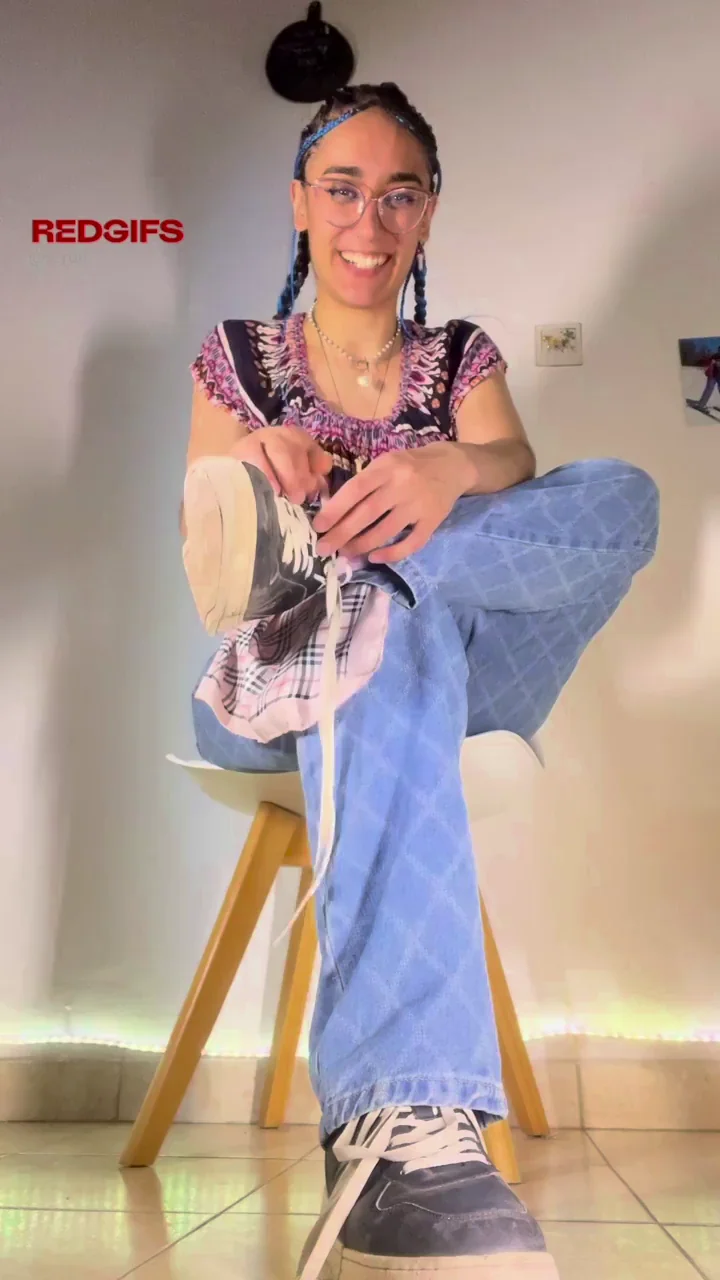 I'm taking off my shoes and showing  bare feet so you can feel them up close to the camera.