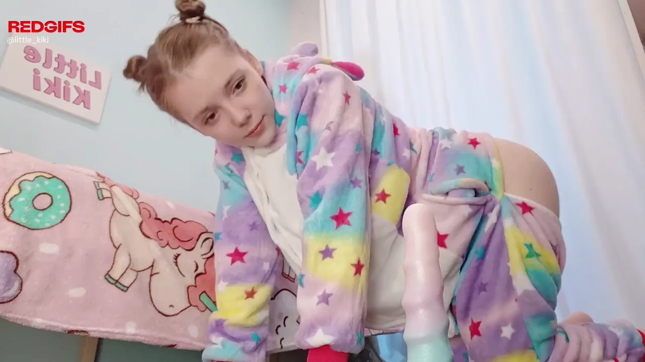 Petite DDLG Cutie Obsessed with Her Massive Magic Wand Dildo