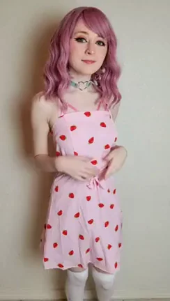 Pink Strawberry Slut Tease: February's Last Jiggle 💖🍓🔥