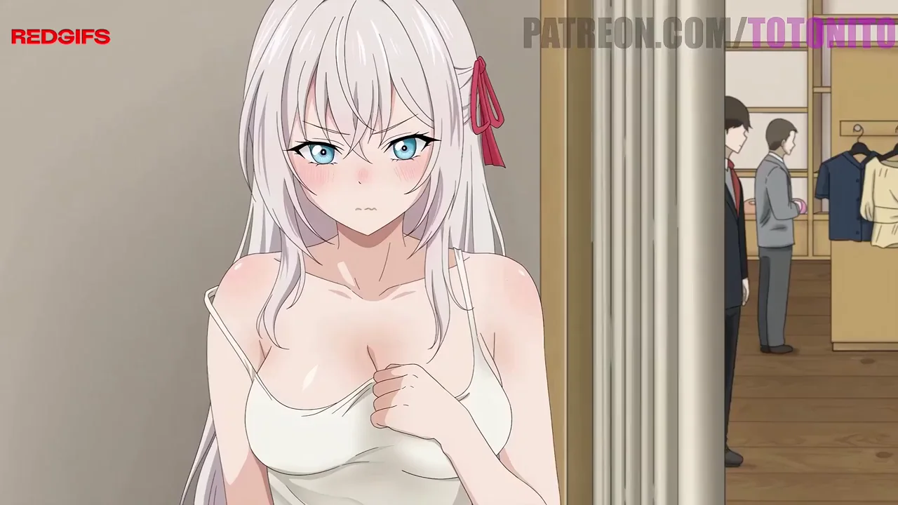 🔥 Hentai Babe's Steamy Changing Room Tease 💦🍑