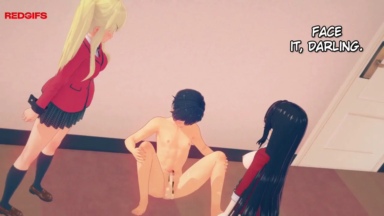 Yumeko stomps your nuts!