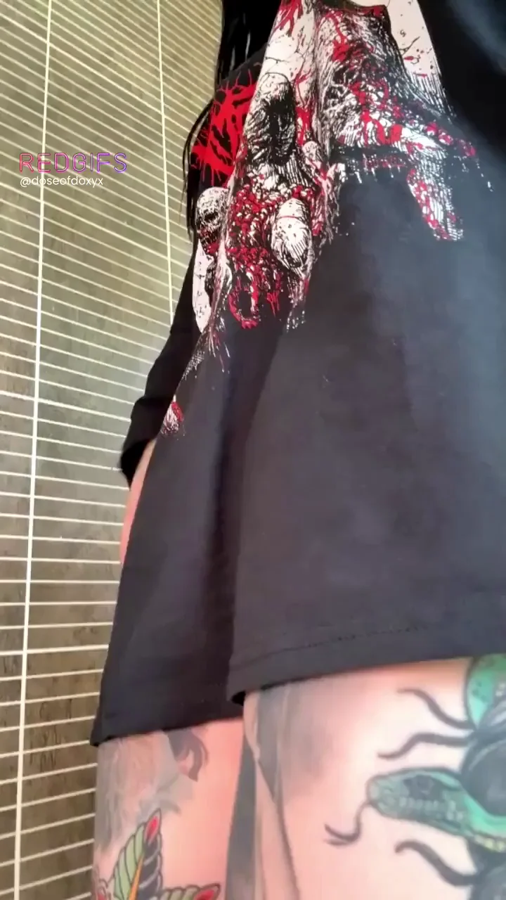 Goth Slut Teases Her Dripping Pussy 😈💦 You Know You're Stroking rn