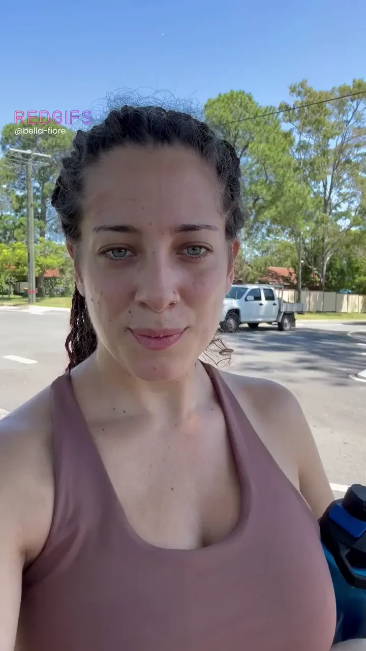 Neighborhood Slut Flashes Her Massive Tits Sneakily