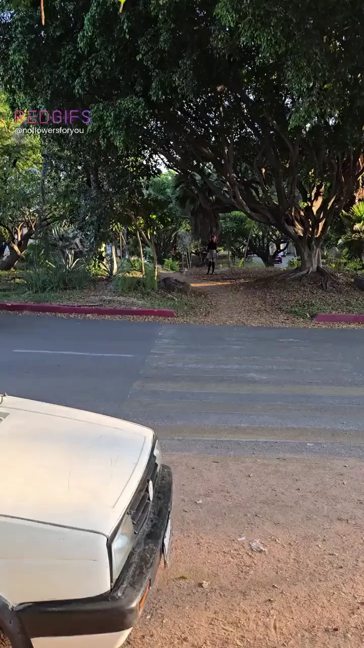 I got dared to cross the street with plug cuffs and a sneaky lush at max speed