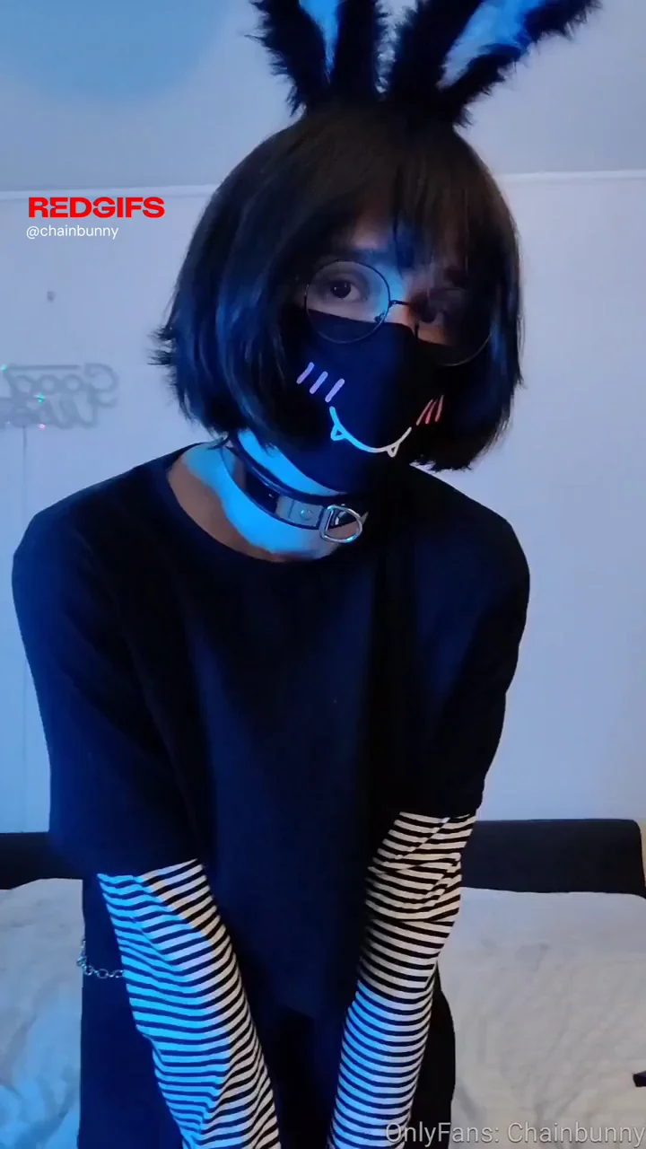 🐇 Horny Bunny Femboy Cums Non-Stop, Adopt This Cumslut! 🖤💦