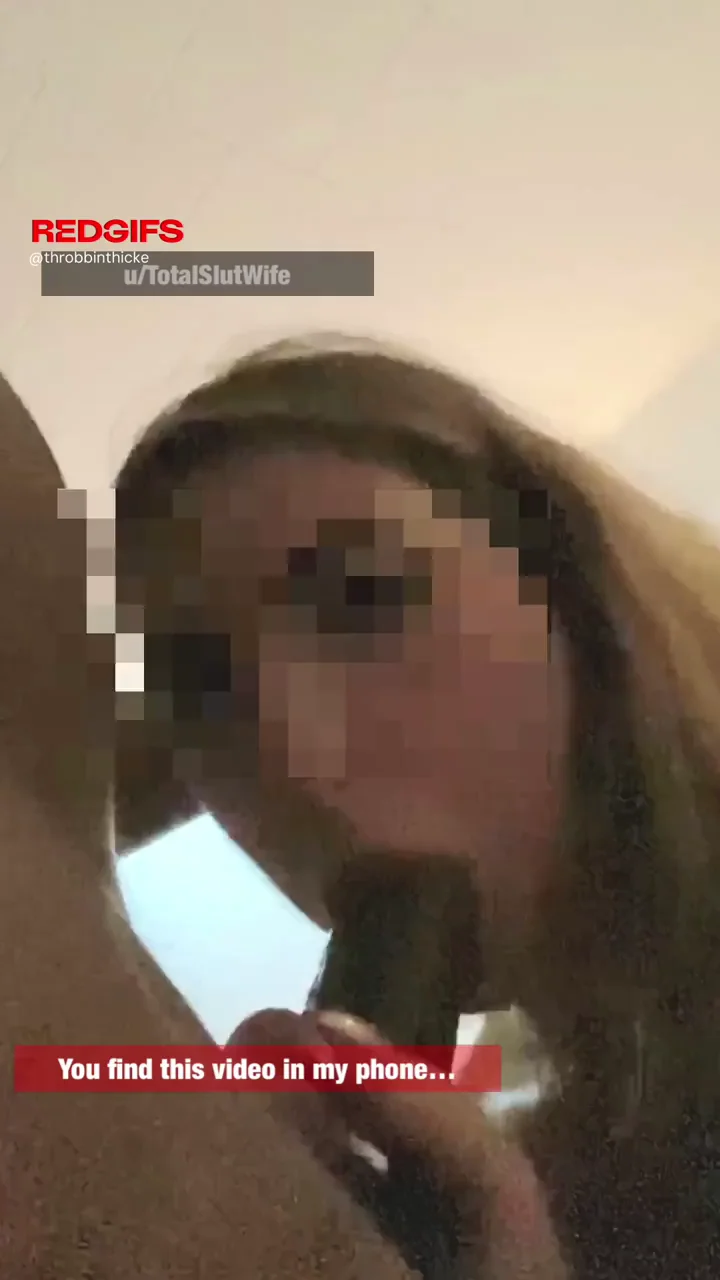 Am I a Bad Wife? QoS Slut Worships Massive BBC on Hubby's Phone