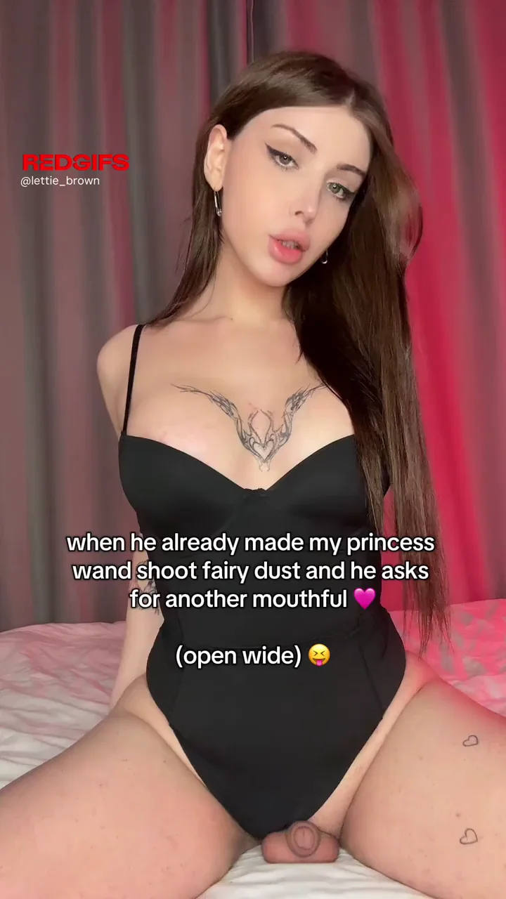 Petite TS Sissy Lights Up Her Tiny Girl Dick 😈🍆✨