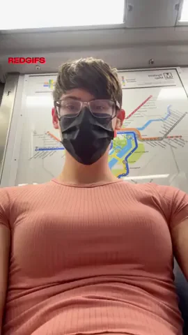 Me dressed up riding the metro 🫣