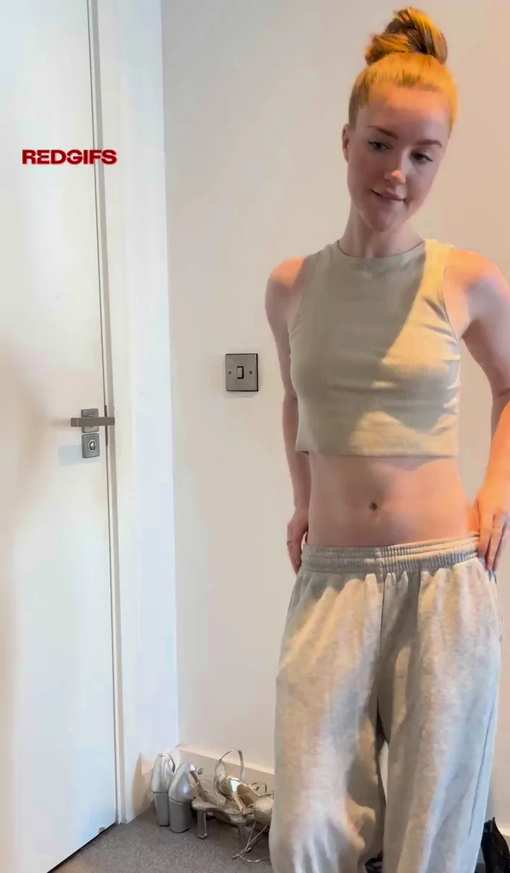Flat Chest Ginger Slut Teases Her Tight Pussy