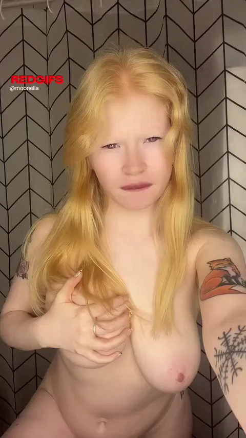 My breasts are bare and my albino areolas dare you to look