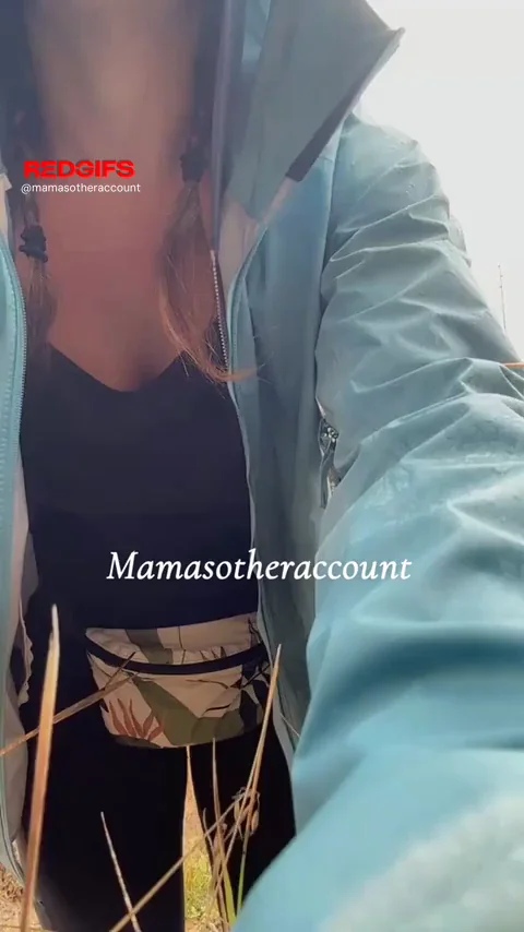 Hiking Slut Mom Unloads Massive Tits from Layers 😈🍈🍈