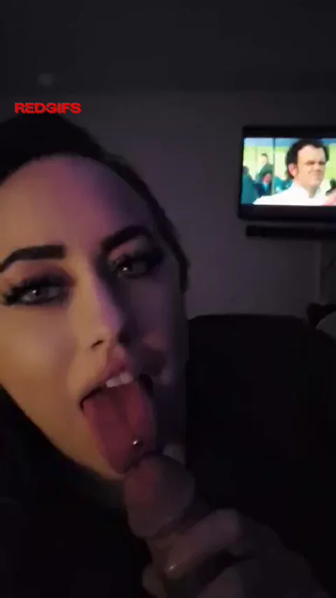 Playing with my pierced tongue