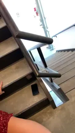 Mia Melano Stairwell Blowjob.