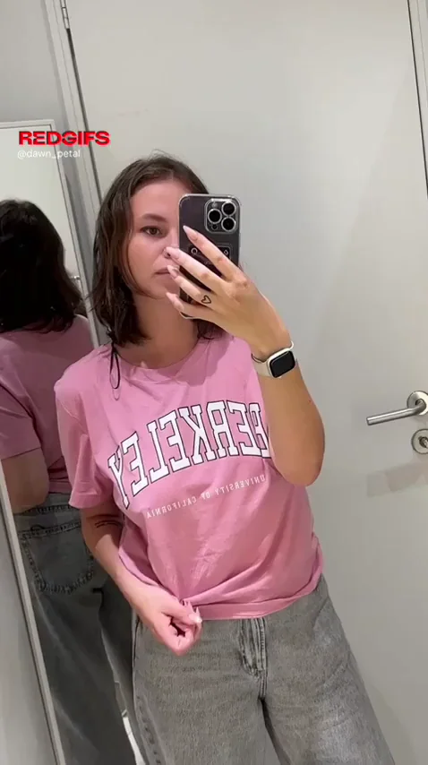 Boobie flash in the fitting room