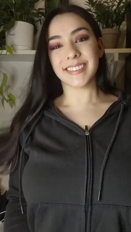 TikTok Slut's Massive Melons Bursting from Hoodie Tease