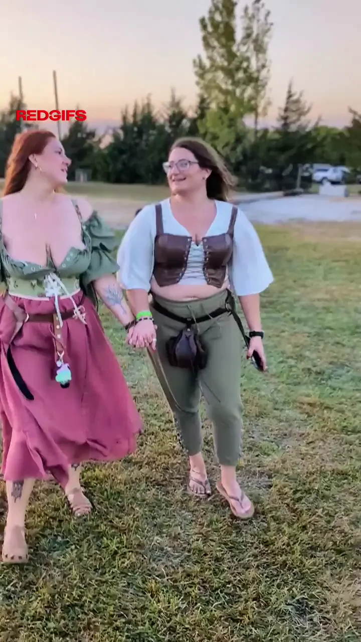 My friend and I got a little tipsy at the ren faire...