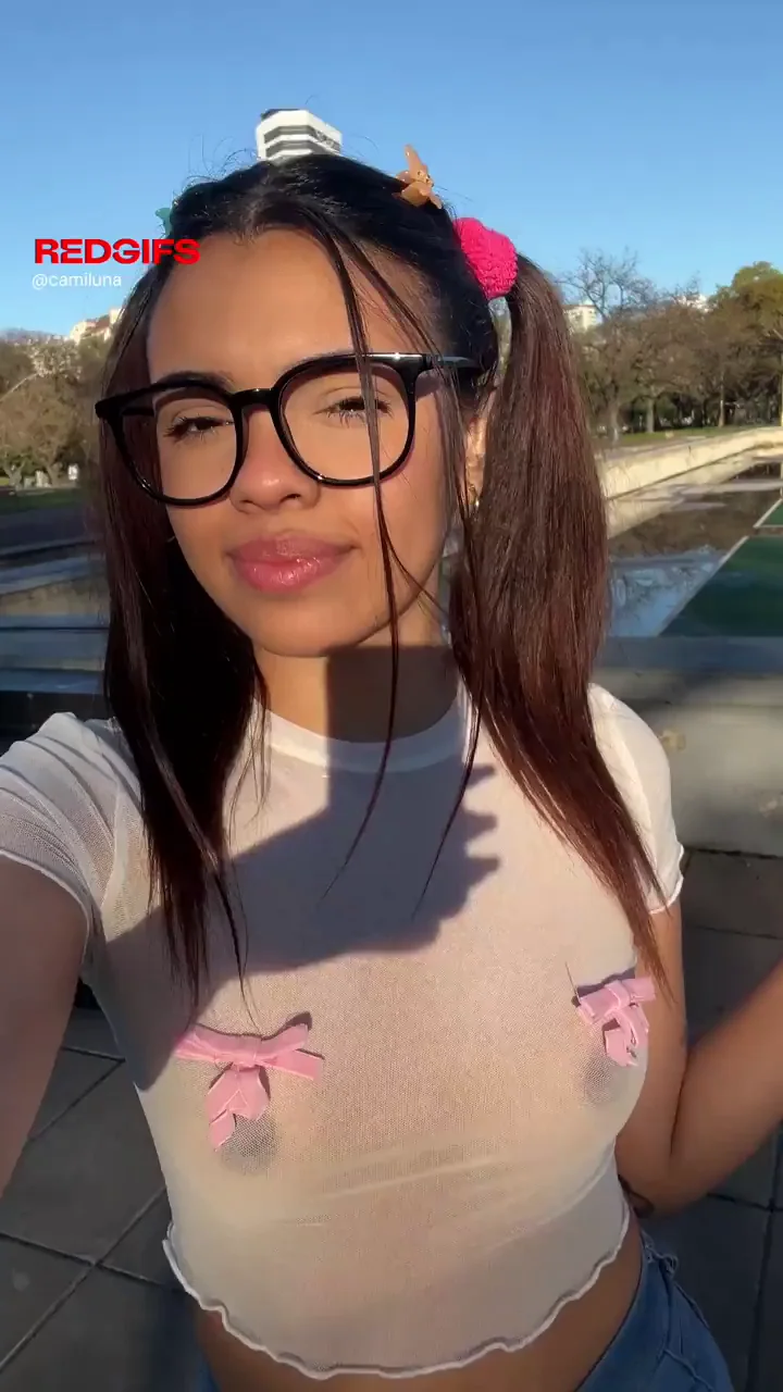 Nerdy Latina Slut's See-Through Tit Tease! 🥵🔥 [F]