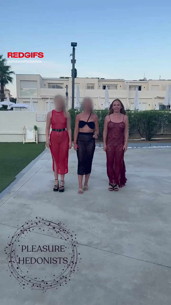 Girly Vacay Sluts Go Commando & Flash Shaved Pussies in Public 😈👙🌴