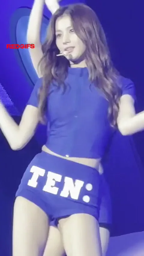 TWICE Sluts Sana, Mina, Tzuyu & Momo: Tight Blue Shorts Ass Quake on Stage