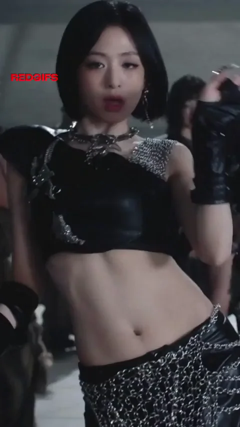 Ahyeon BABYMONSTER: K-Pop Slut Tease in Leather Chains