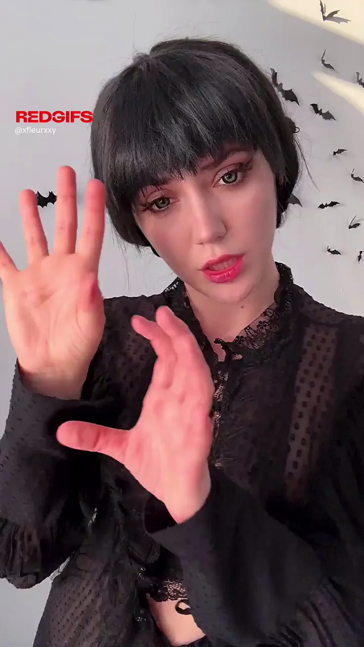 Fleurxy's Sinful Wednesday Addams: Big-Tit Cosplay Tease