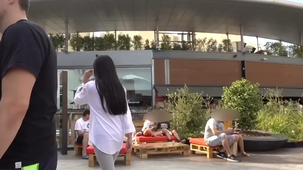 Flashing pussy and tits in crowded mall. This is insanity