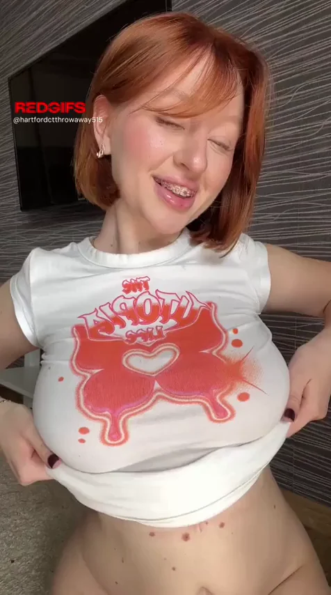 🔥 Natural Perky Redhead Tits Tease - No Fake Shit! 💦