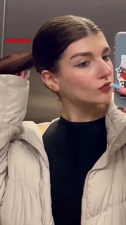 Cute Braces Teen's Massive Tits Almost Ripping Tight Shirt 😍🍒
