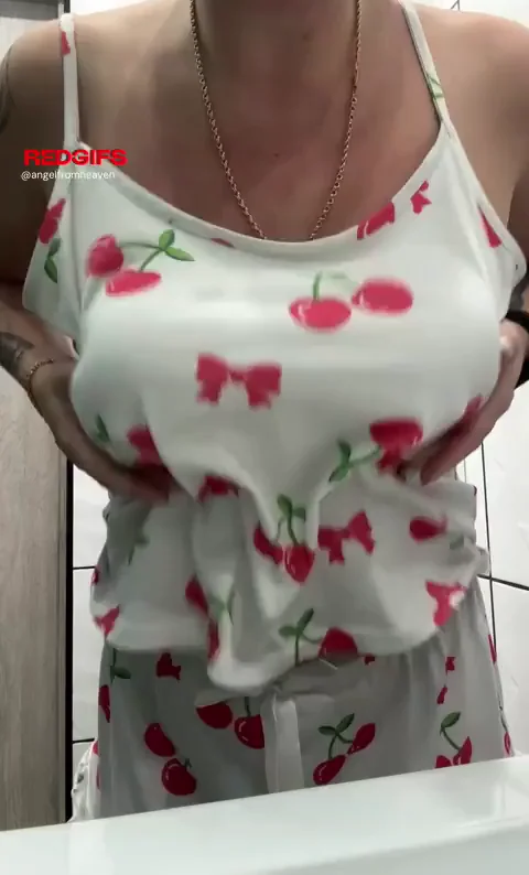 Stacked MILF Wife's Cherry Top Tit Tease 🍒💦