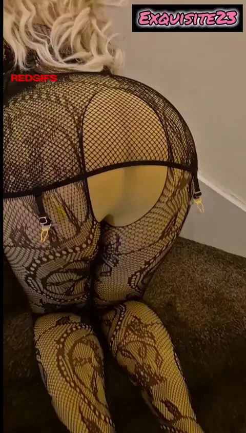 My sexy nylon fishnet combo