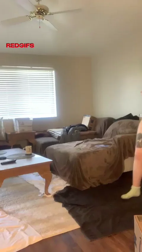 suddenly a thick white girl appears!