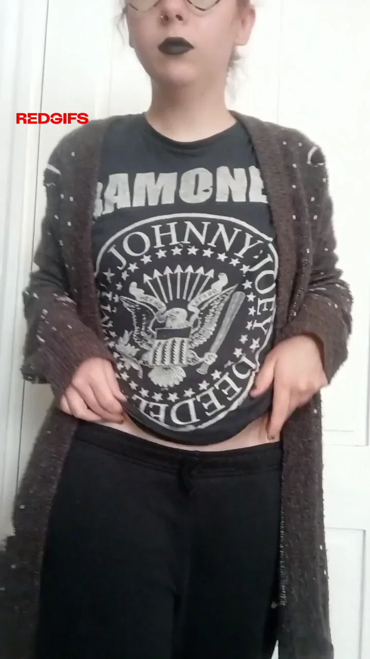 Alt Punk Pixie's Itty Bitty Nipple-Pierced Titty Drop Tease