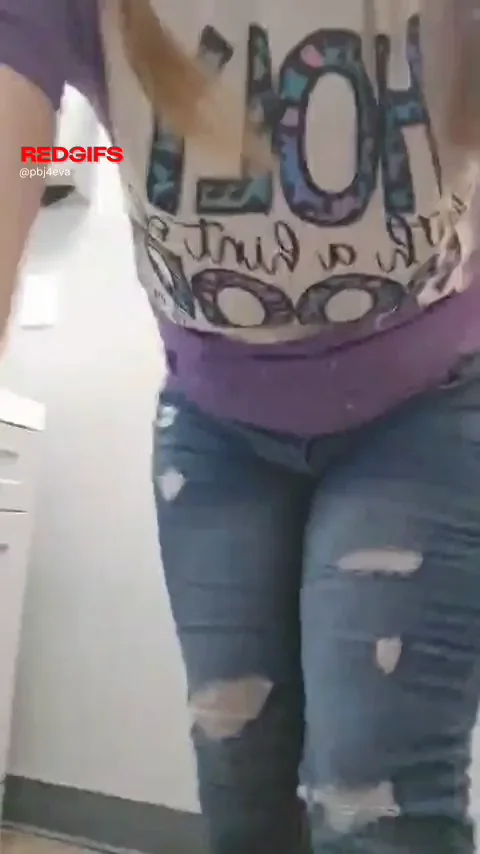 PAWG Wife's Dripping Pussy Tease: Jeans Down, Booty Out for Your Blue Balls