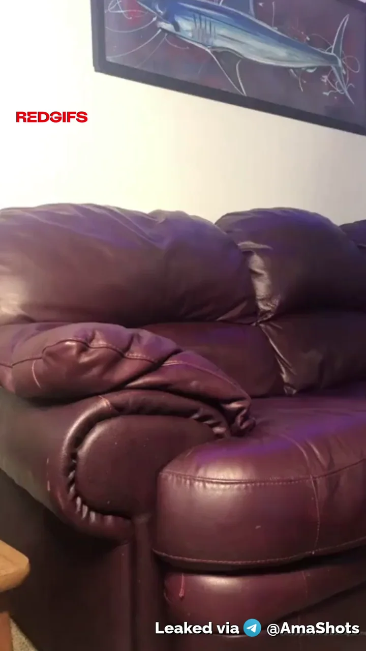 Sassy College Cheerleader's Attitude Smashed on Leather Couch 🍑🔥