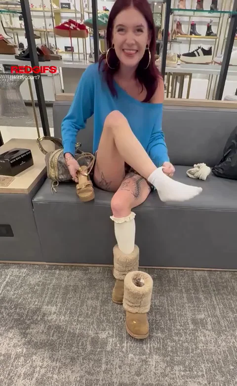 What Catches Your Eye First? 😏 Wet Pussy Upskirt in Public 👠