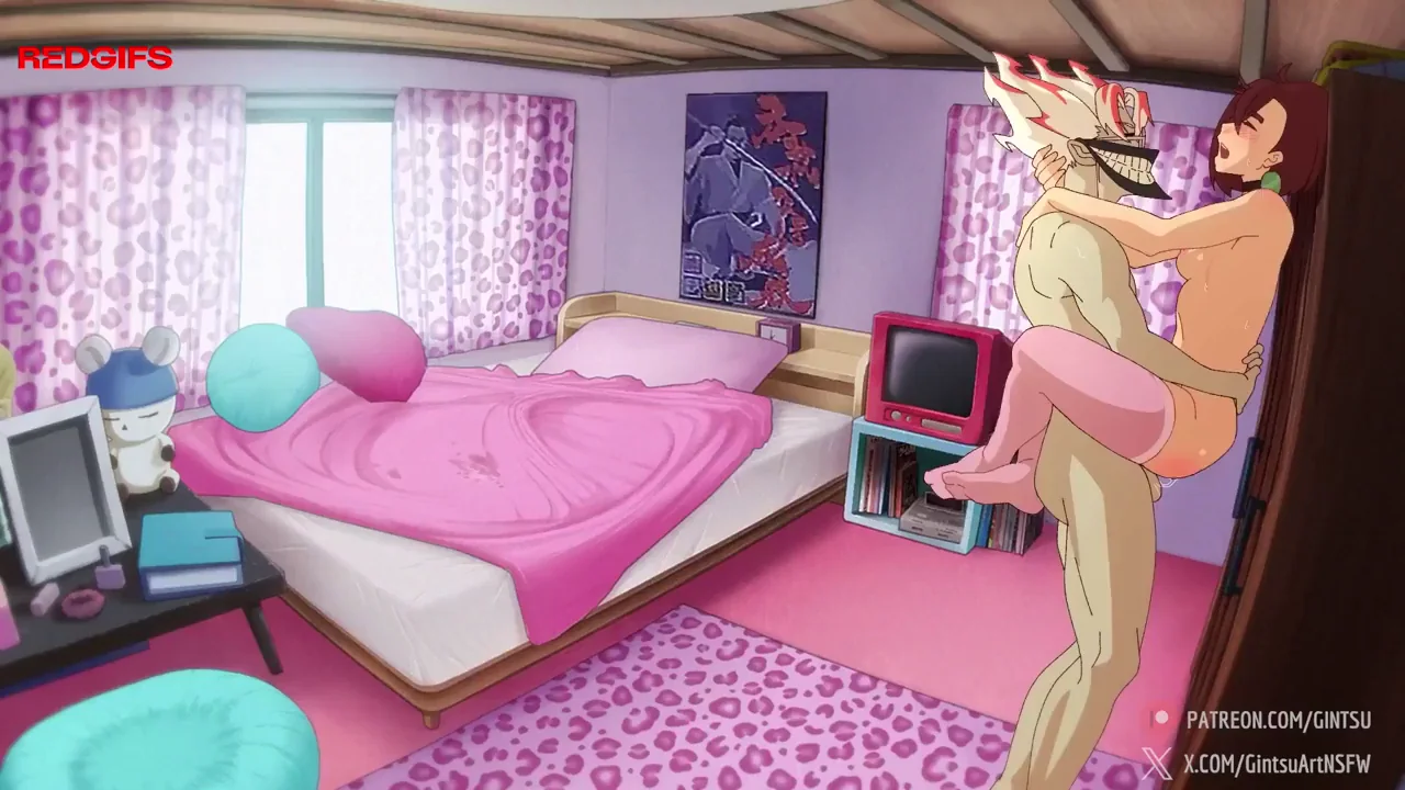 Okarun Fucks Momo's Tight Hentai Pussy in Pink Bedroom 💦🍑 (Dandadan)