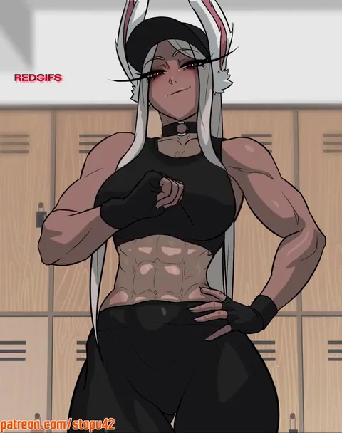 Mirko shows how she achieved her perfect curves and body (stopu42) [MyHeroAcademia]