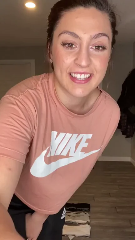 🔥 Epic Tit Reveal Edit - Nike Slut Strips to Nude Perfection 💦