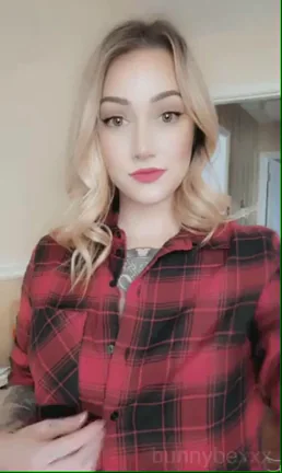 Flannel Hides My Huge Tits Surprise 😈🍒