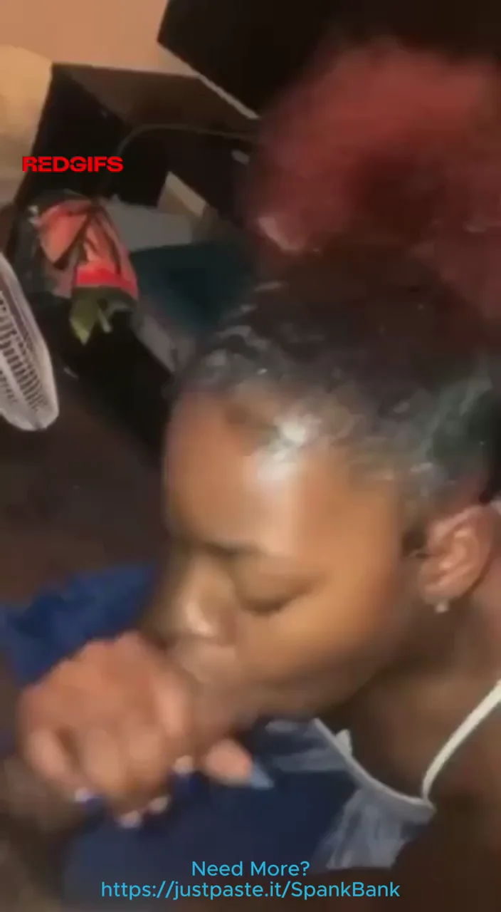 Petite Ebony Slut Gags on Massive BBC Deepthroat