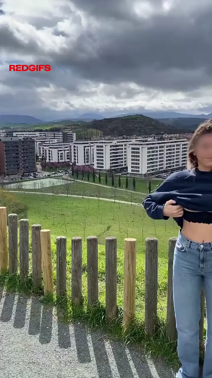 Petite Slut Feels Naughty Flashing Tits in Public ☁️🍈🍈