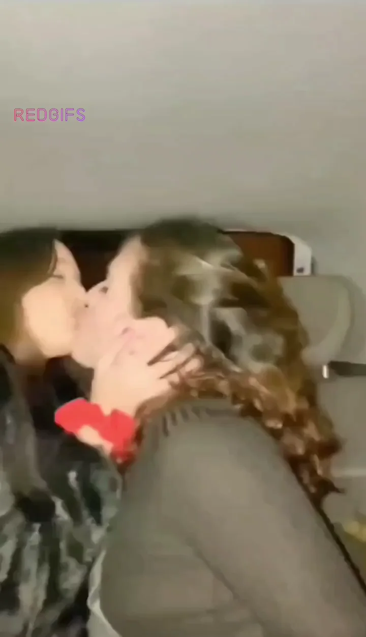 Slutty Car Makeout: Amateur Lesbos Devour Lips in Tight Ride