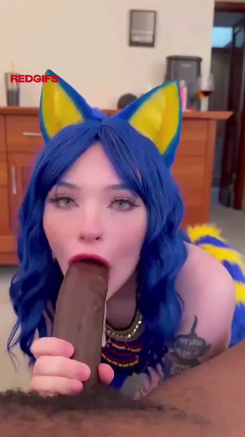 cute kitty sucks thick cock