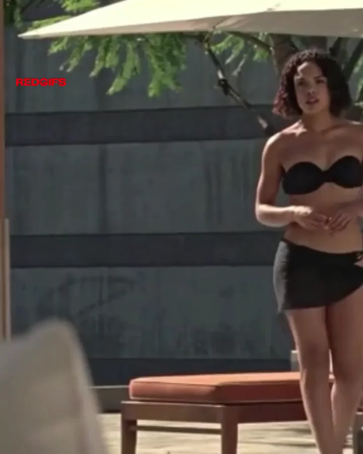 🔥 Tessa Thompson's Big Tits Bikini Tease by the Pool 💦🍑