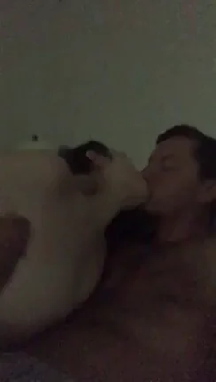Sloppy Kisses & Handjob Heat: Swinger Chick Jerks His Thick Cock