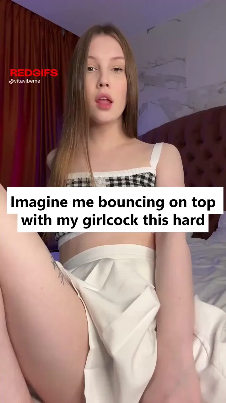 Cute Sissy Trans Girl's Tiny Hard Girldick Pulsing Against My Throb 💫🍆