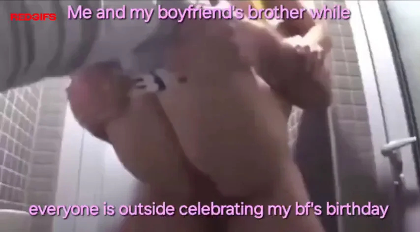 Cheating Slut Fucked Raw in Bathroom for Hubby's Birthday Vid
